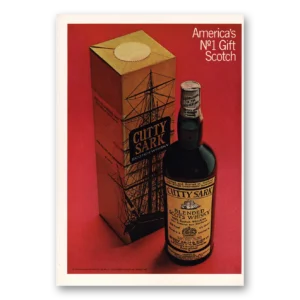 1968 Cutty Sark Print Ad | Gift Scotch
