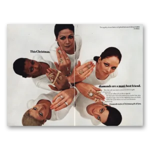 1973 De Beers Consolidated Mines Print Ad | This Christmas