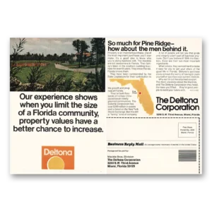 1973 Deltona Corporation Print Ad | Pine Ridge