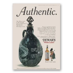 1973 Dewars White Label Print Ad | 100 Years Ago