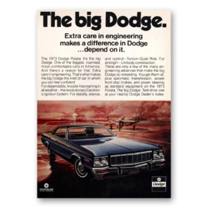 1973 Dodge Polara Print Ad | Big Dodge