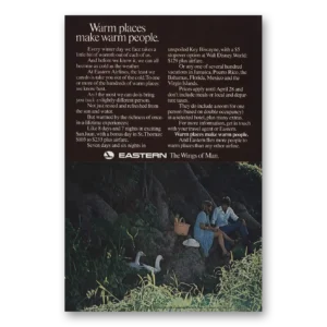 1973 Eastern Airlines Print Ad | Warm People