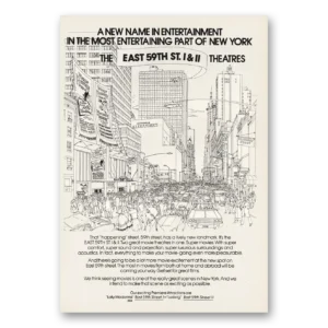 1973 East 59th St Theatres Print Ad | Most Entertaining New York