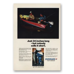 1973 Evinrude Print Ad | Just 34 Inches Long