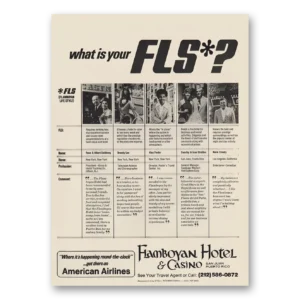 1973 Flamboyan Hotel San Juan Print Ad | Fls