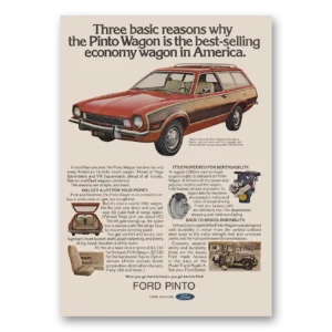1973 Ford Pinto Print Ad | Three Basic