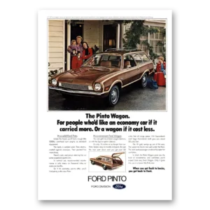 1972 Ford Pinto Print Ad | Economy Car