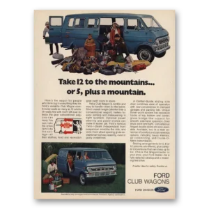 1973 Ford Club Wagon Print Ad | Take 12