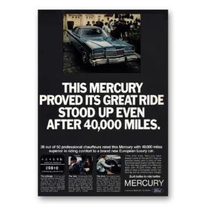1973 Mercury Print Ad | Stood Up