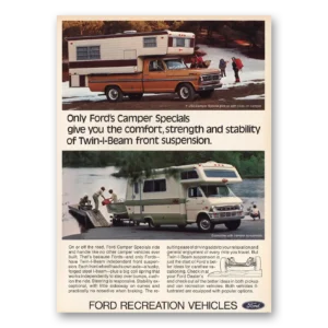 1973 Ford Camper Print Ad | Twin I Beam