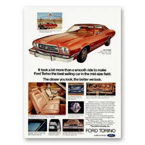 1973 Ford Torino Print Ad | Smooth Ride