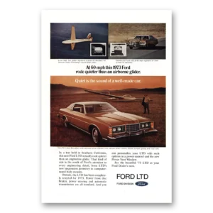 1973 Ford LTD Print Ad | Airborne Glider