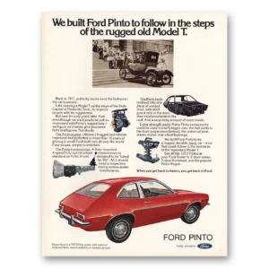1973 Ford Pinto Print Ad | Follow Steps
