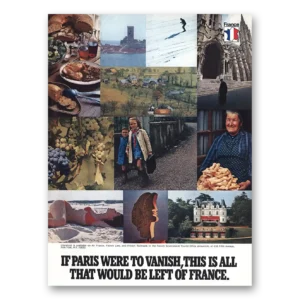 1973 France Print Ad | If Paris Were To Vanish