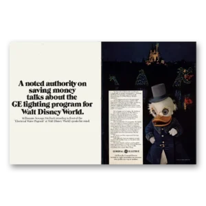 1973 General Electric Print Ad | Ge Walt Disney World