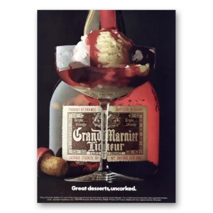 1973 Grand Marnier Print Ad | Great Desserts