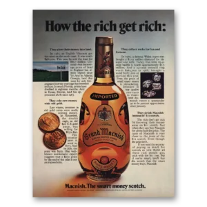 1973 Grand Macnish Print Ad | Get Rich