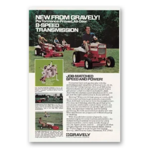 1973 Gravely Tractors Print Ad | Job Matched
