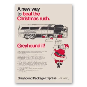 1973 Greyhound Print Ad | Package Express