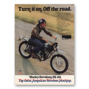 1973 Harley Davidson Print Ad | Off Road