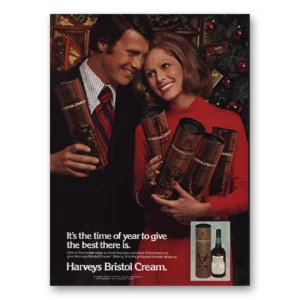 1973 Harveys Bristol Cream Print Ad | Give
