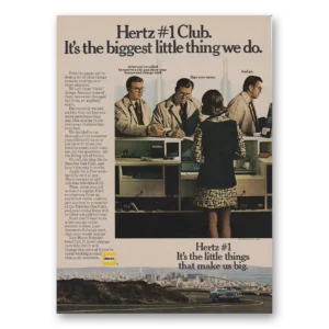 1973 Hertz Rent a Car Print Ad | Number One