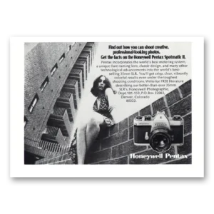 1973 Pentax Camera Print Ad | Creative Spotmatic