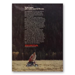 1973 Honda Motorcycle Print Ad | Minibikes