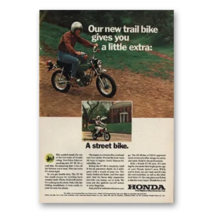 1973 Honda Motorcycle Print Ad | Street Bike