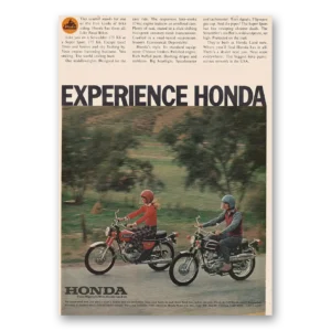 1973 Honda Motorcycle Print Ad | Experience