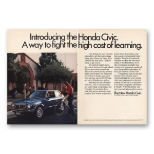 1973 Honda Civic Print Ad | High Cost Learning