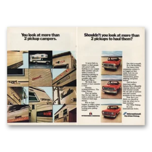 1973 International Harvester Print Ad | Pickup Campers