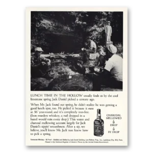 1973 Jack Daniels Print Ad | Lunch Time