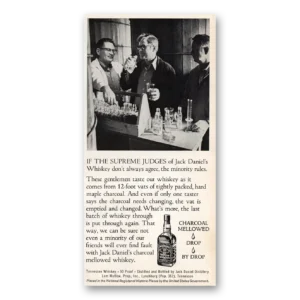 1973 Jack Daniels Print Ad | Supreme Judges