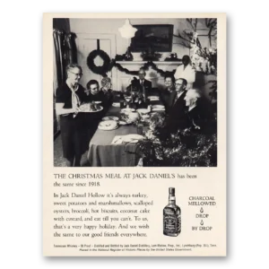 1973 Jack Daniels Print Ad | Christmas