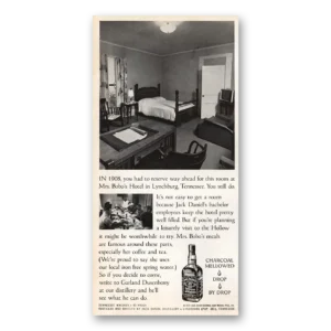 1973 Jack Daniels Print Ad | Mrs Bobos Hotel