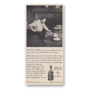 1973 Jack Daniels Print Ad | Popping Corn