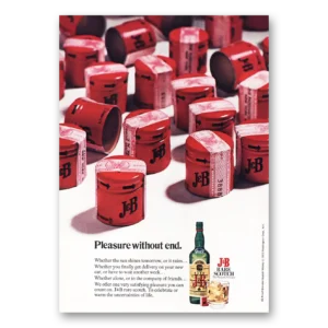 1973 J&B Print Ad | Pleasure Without End