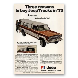 1973 Jeep Trucks Print Ad | Three Reasons