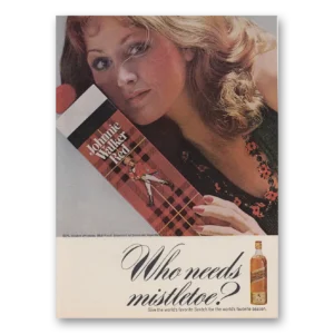1973 Johnnie Walker Red Label Print Ad | Mistletoe
