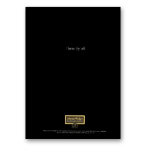 1973 Johnnie Walker Black Label Print Ad | Honor Thy Self