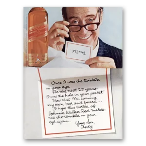 1973 Johnnie Walker Red Label Print Ad | Twinkle In Eye