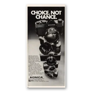 1973 Konica Camera Print Ad | Choice
