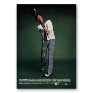 1973 Lee Menswear Print Ad | Golf Coordinates