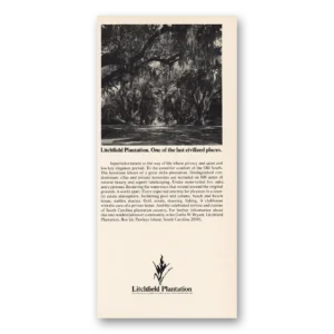1973 Litchfield Plantation Print Ad | Last Civilized Places