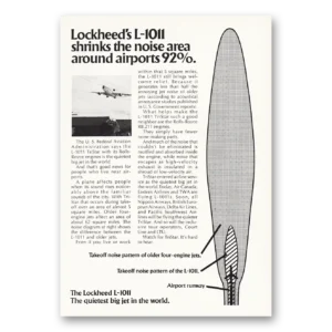 1973 Lockheed Print Ad | Shrinks The Noise