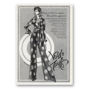 1973 Lord & Taylor Print Ad | Palazzo Pajamas