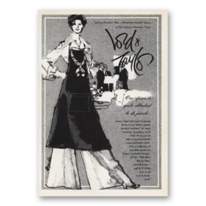 1973 Lord & Taylor Print Ad | Apron Attached