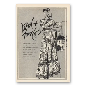 1973 Lord & Taylor Print Ad | Soft Summer Nights