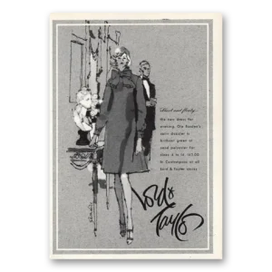 1973 Lord & Taylor Print Ad | Short Floaty Ole Borden